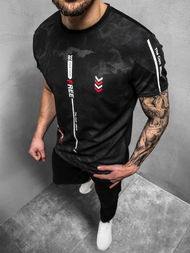 Футболка чоловіча Чорна OZONEE JS/SS10999Z