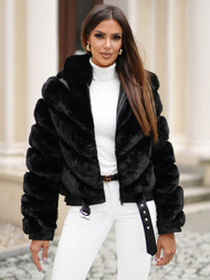 Куртка жіноча чорна OZONEE JS/11Z8165