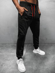 Spodnie dresowe męskie czarne OZONEE JS/68K10206