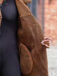 Жіноче шкіряне пальто Гiрчичнi OZONEE JS/11Z8253