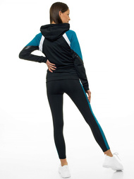 Komplet dresowy dwuczęściowy czarny OZONEE JS/YW06007/1/18