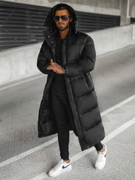 Kurtka zimowa męska długa czarna OZONEE O/M3202Z