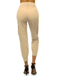 Жіночі штани Джогер Бежевi OZONEE O/HM002