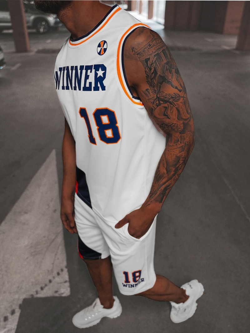 Спортивний костюм чоловічій Бiлий OZONEE JS/68C10167Z