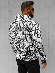 Bluza z kapturem męska biała OZONEE JS/8B1153/1