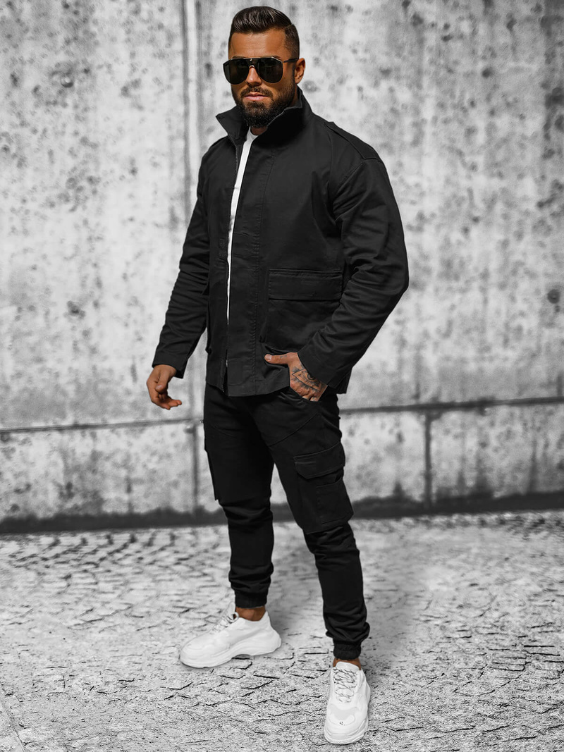 Куртка чоловіча чорна OZONEE O/G3035