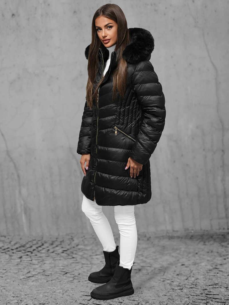 Куртка жіноча чорна OZONEE JS/5M3162/392