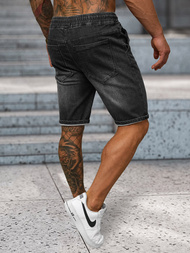 Шорти джинові чоловічі чорнi OZONEE NB/MP0314N