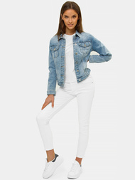 Kurtka jeansowa damska niebieska OZONEE O/WL2152