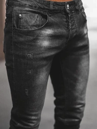 Spodnie jeansowe męskie czarne OZONEE NB/MP0066N