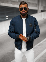 Kurtka męska bomberka granatowa OZONEE JS/84M3036/215