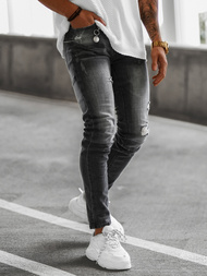 Spodnie jeansowe męskie czarne OZONEE NB/MP0051NZ