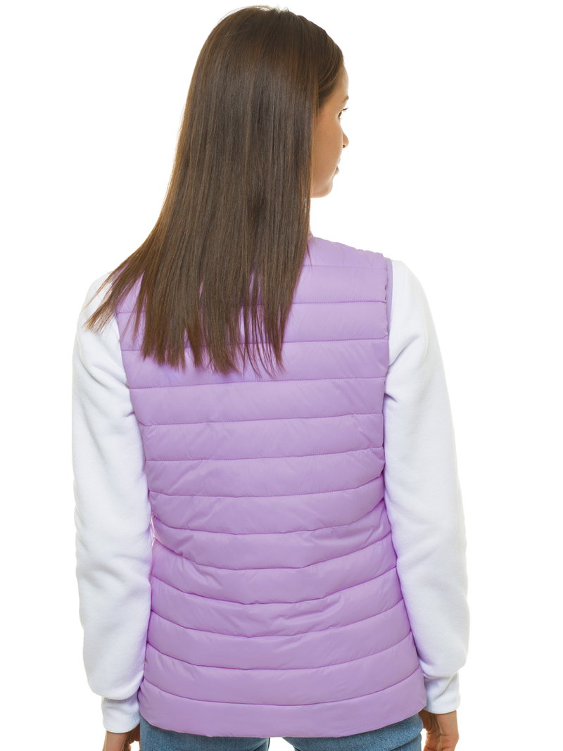 Kamizelka damska pikowana jasnofioletowa OZONEE JS/M23038/37