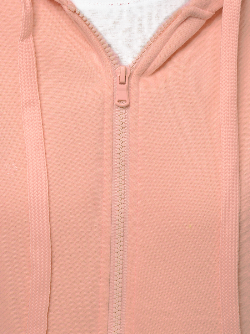 Bluza damska rozpinana z kapturem brzoskwiniowa OZONEE JS/W03/55Z