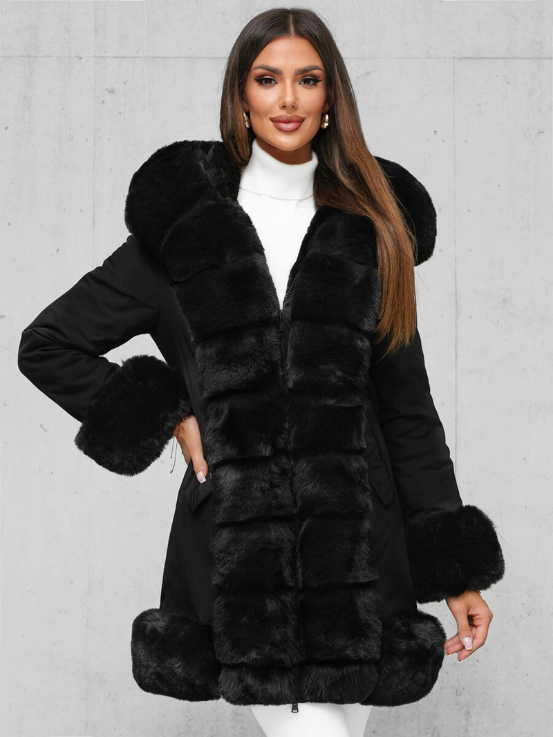 Куртка жіноча Чорна OZONEE JS/11Z8089Z