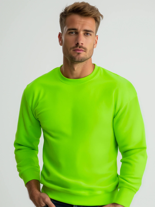 Bluza męska zielona-neonowa OZONEE JS/2001-10Z