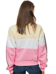 Bluza damska beżowo-jasnoróżowa OZONEE JS/B26019