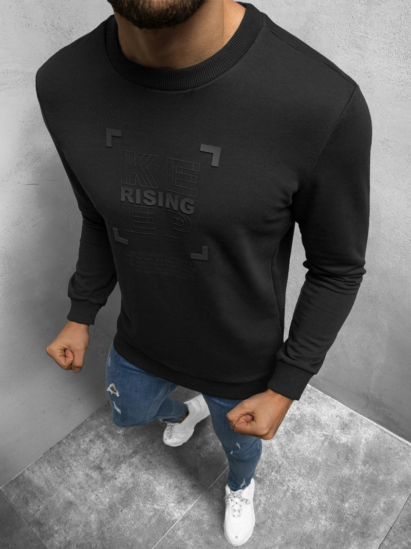 Толстовка чоловіча Чорна OZONEE B/21402053