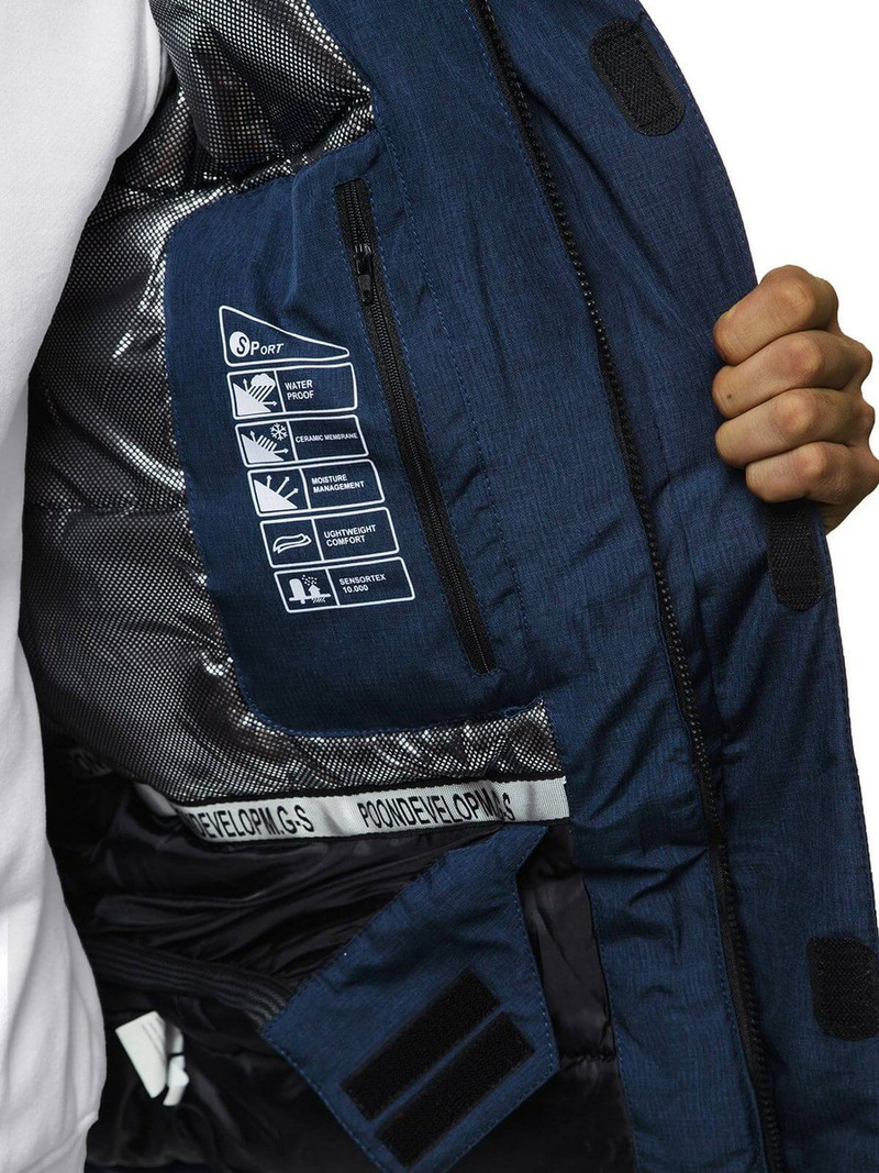 Куртка чоловіча Темно-Синя OZONEE O/9804