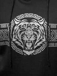 Bluza z kapturem męska czarna OZONEE JS/8B996/3