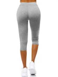 Legginsy krótkie damskie szare OZONEE JS/1037/B3