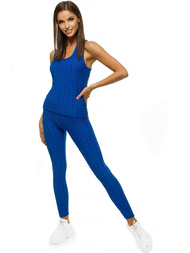 Жіночий спортивний костюм з двох частин Синiй OZONEE JS/YW88037/9