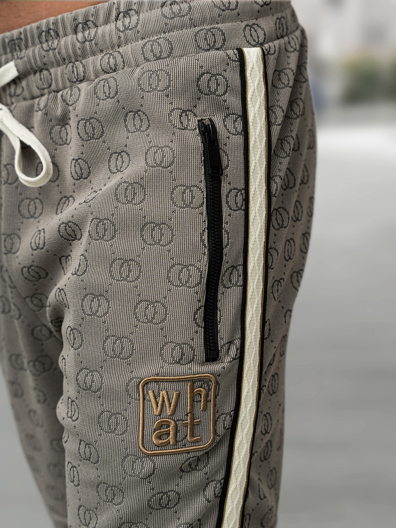 Komplet dresowy męski krótki ciemno-szary OZONEE O/QQ1621AB