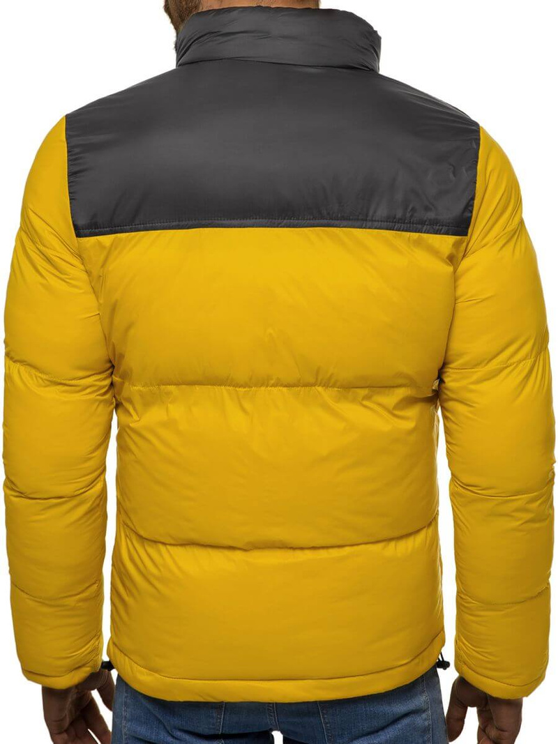 Kurtka zimowa męska pikowana camelowa jb/jp1186/4