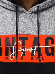 Bluza z kapturem męska szara OZONEE JS/KS1911Z