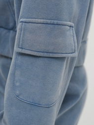 Komplet dresowy damski dwuczęściowy niebieski OZONEE JS/M60051AB