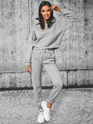 Жіночий спортивний костюм з двох частин Сiрий OZONEE JS/8C69/2