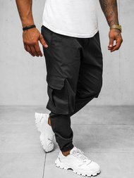 Spodnie męskie joggery czarne OZONEE O/G3006Z