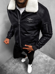 Kurtka męska pilotka czarna OZONEE O/4811