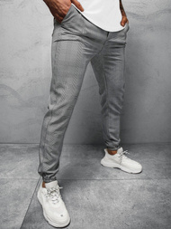 Spodnie męskie chino joggery szare OZONEE DJ/5255/21