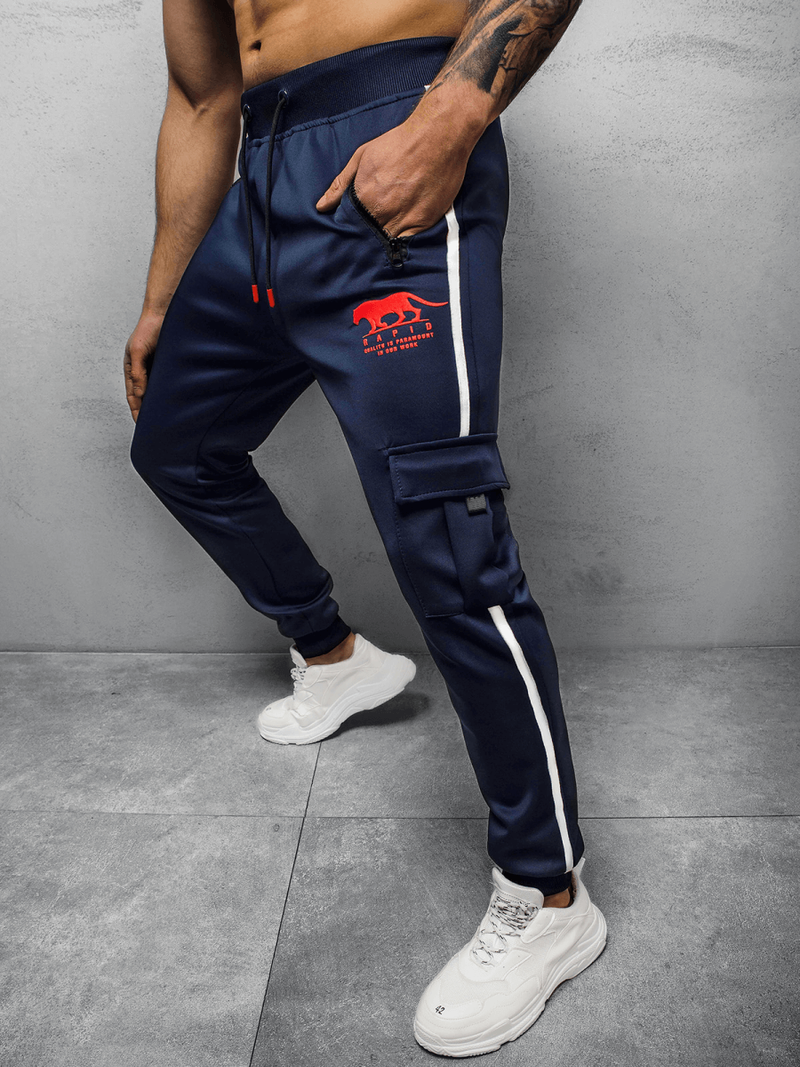 Штани спортивні чоловічі Темно-Синi OZONEE JS/K10281