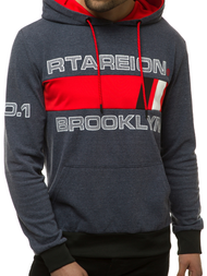 Bluza z kapturem męska granatowa OZONEE JS/DD20131