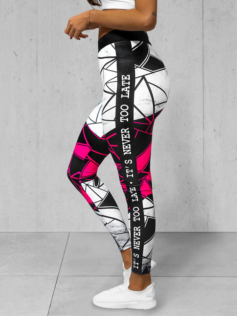 Лосіни жіночі Чорно-Рожеві OZONEE O/20432Z