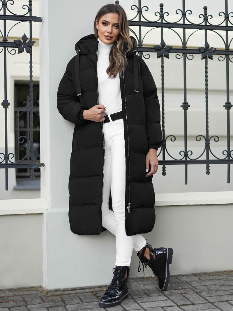 Куртка жіноча чорна OZONEE JS/5M3163/392Z