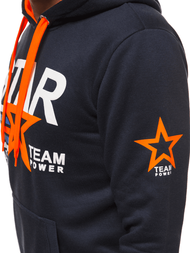 Bluza z kapturem męska granatowa OZONEE JS/X-53