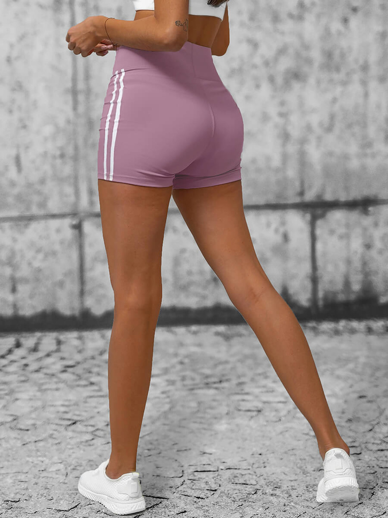 Legginsy krótkie damskie kolarki pudrowe OZONEE O/LK382