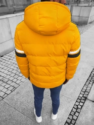 Kurtka zimowa męska pikowana żółta OZONEE JS/M8103