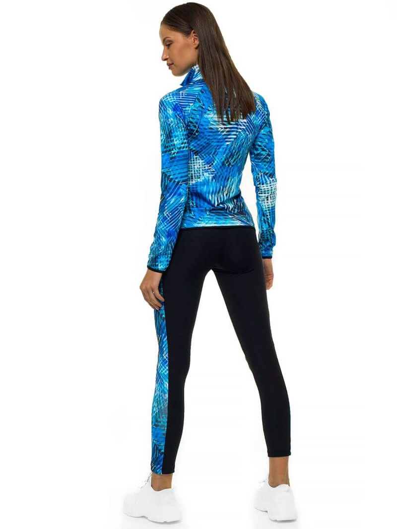 Komplet sportowy trzyczęściowy damski niebieski OZONEE O/MS018