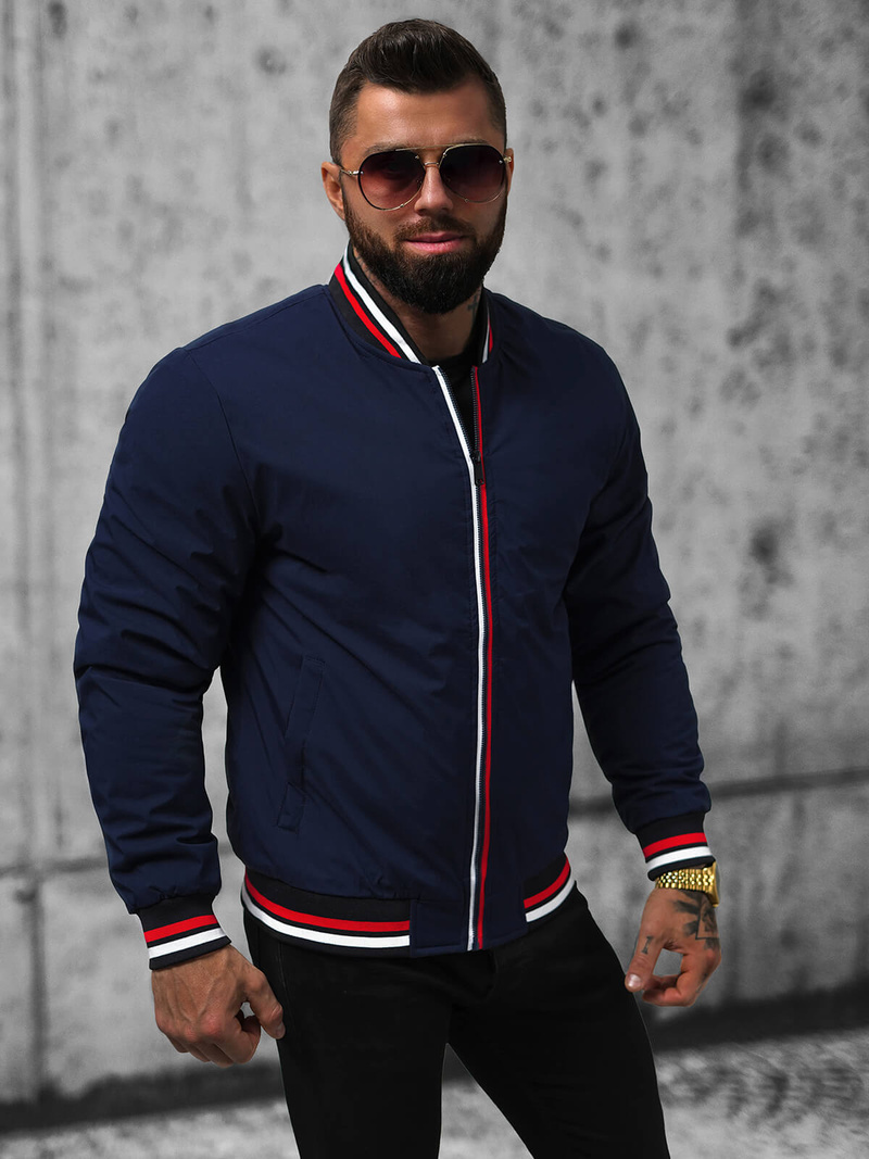 Kurtka męska granatowa OZONEE JS/84M3001/215