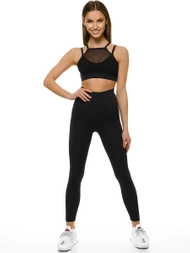 Biustonosz sportowy damski stanik treningowy czarny OZONEE JS/WX1092