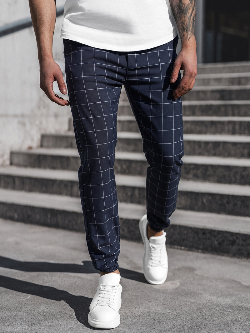 Чоловічі штани джоггери чинос Ультрамарин OZONEE DJ/2275/22Z