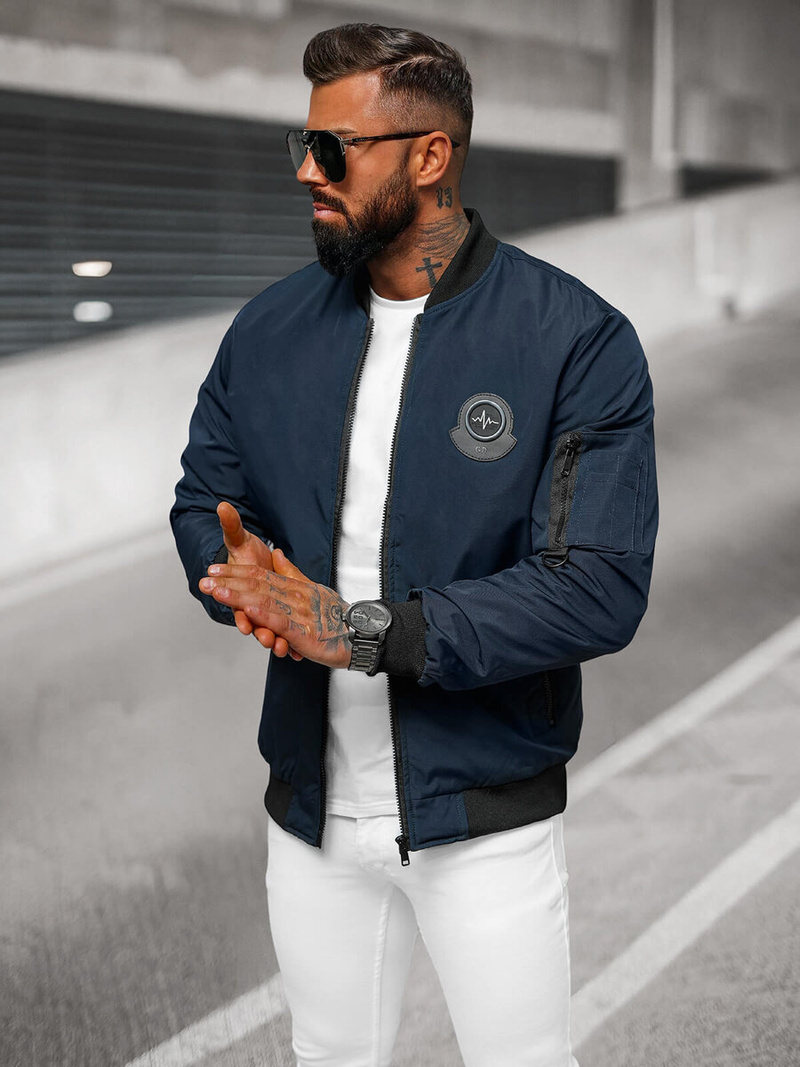 Куртка чоловіча Tемно-Cиня OZONEE JS/84M3036/215