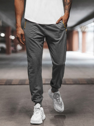 Spodnie dresowe męskie grafitowe OZONEE JS/68K10339Z