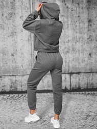 Жіночий спортивний костюм з двох частин графіт OZONEE JS/8C69/5