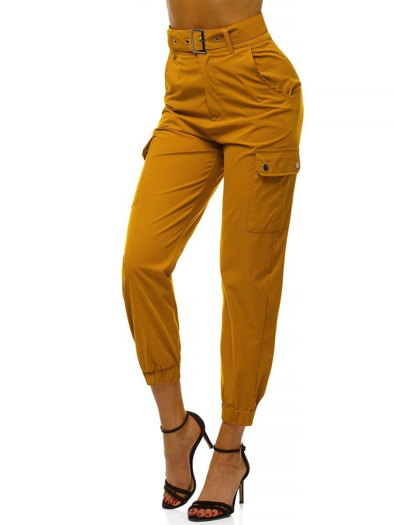 Жіночі штани Джогер Жовтi OZONEE O/HM001