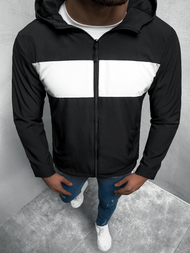 Kurtka przejściowa męska czarno-biała OZONEE JS/HM147/1